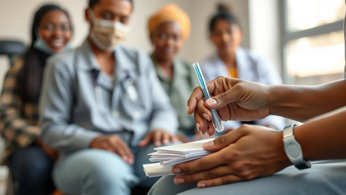Learner studying caregiving skills in a professional training environment