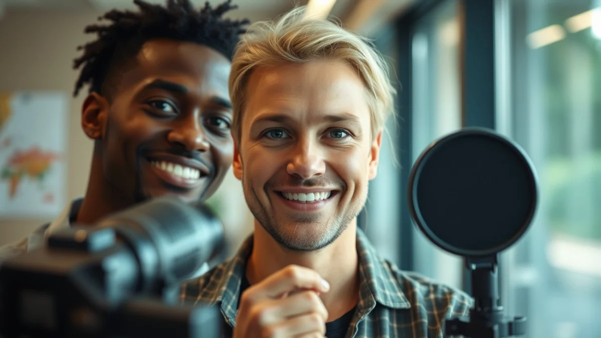Person learning become a content creator in south africa in a modern educational setting