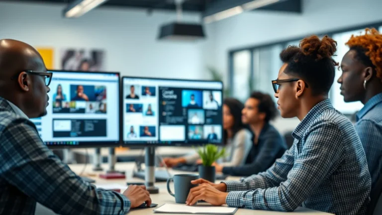 Person learning become a content creator with no experience in a modern educational setting