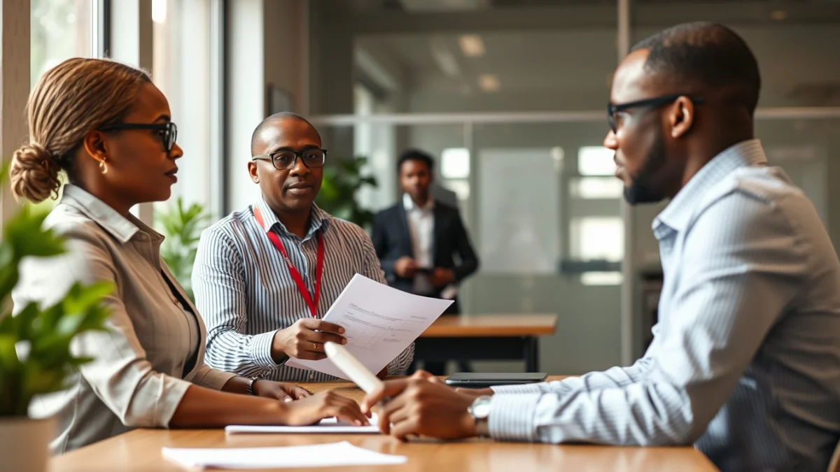 Person learning become a customs clearance assistant in south africa in a modern educational setting