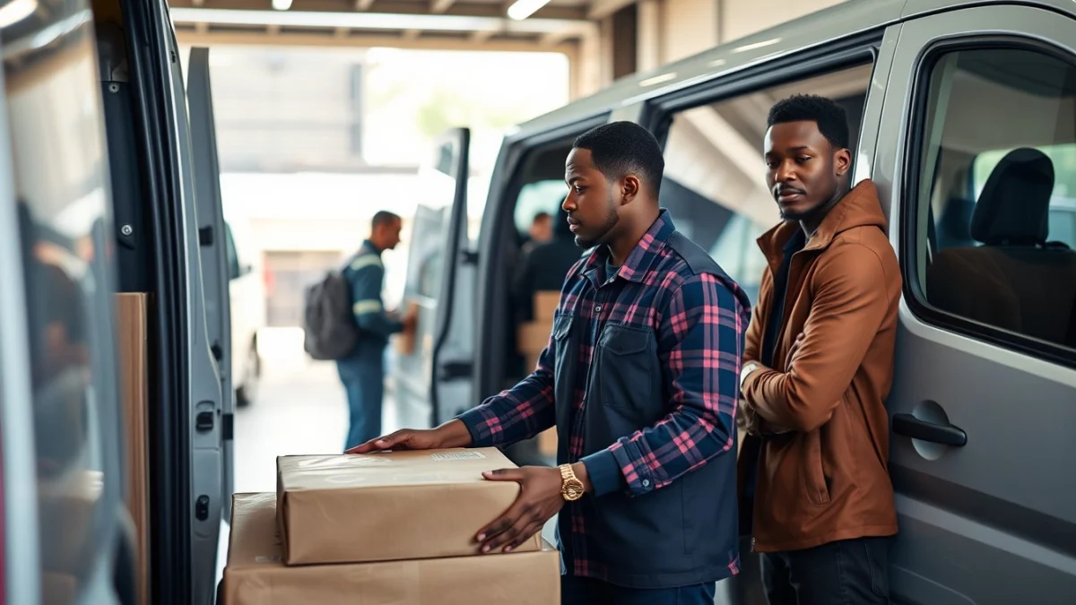 Person learning become a dispatch clerk in south africa in a modern educational setting