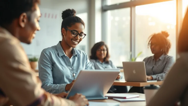 Person learning become a marketing coordinator in south africa in a modern educational setting