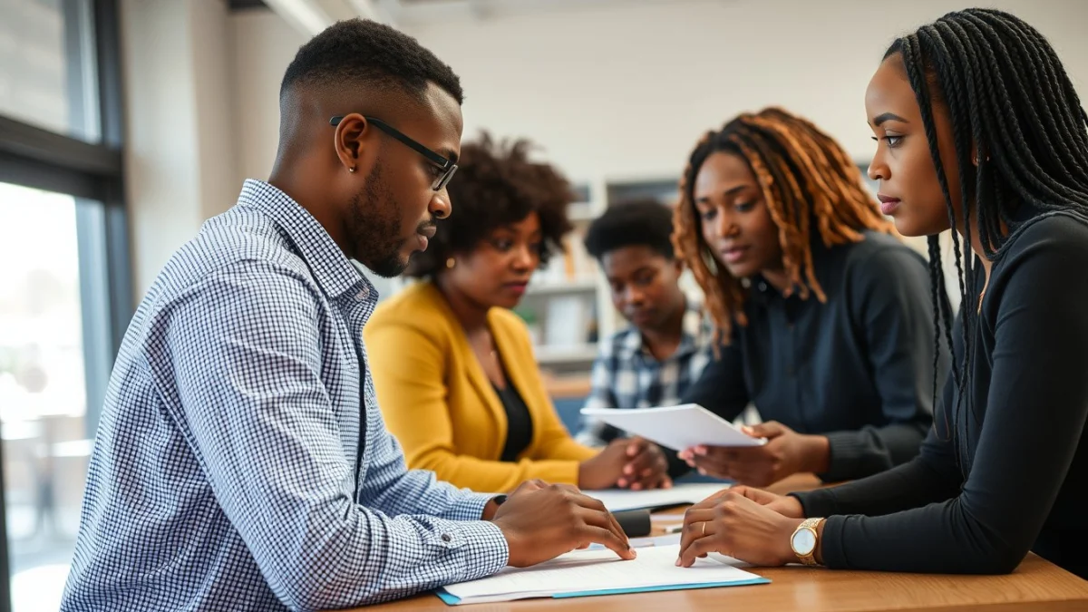 Person learning become a quality assurance officer in south africa in a modern educational setting