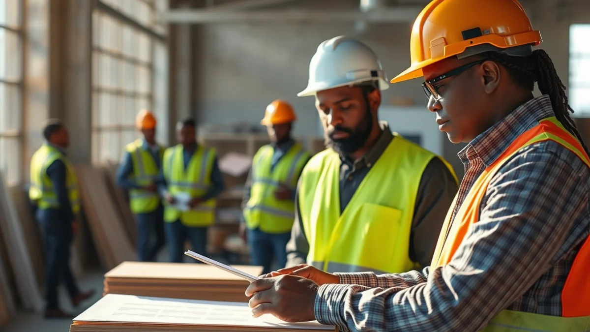 Person learning become a quantity surveyor in south africa in a modern educational setting