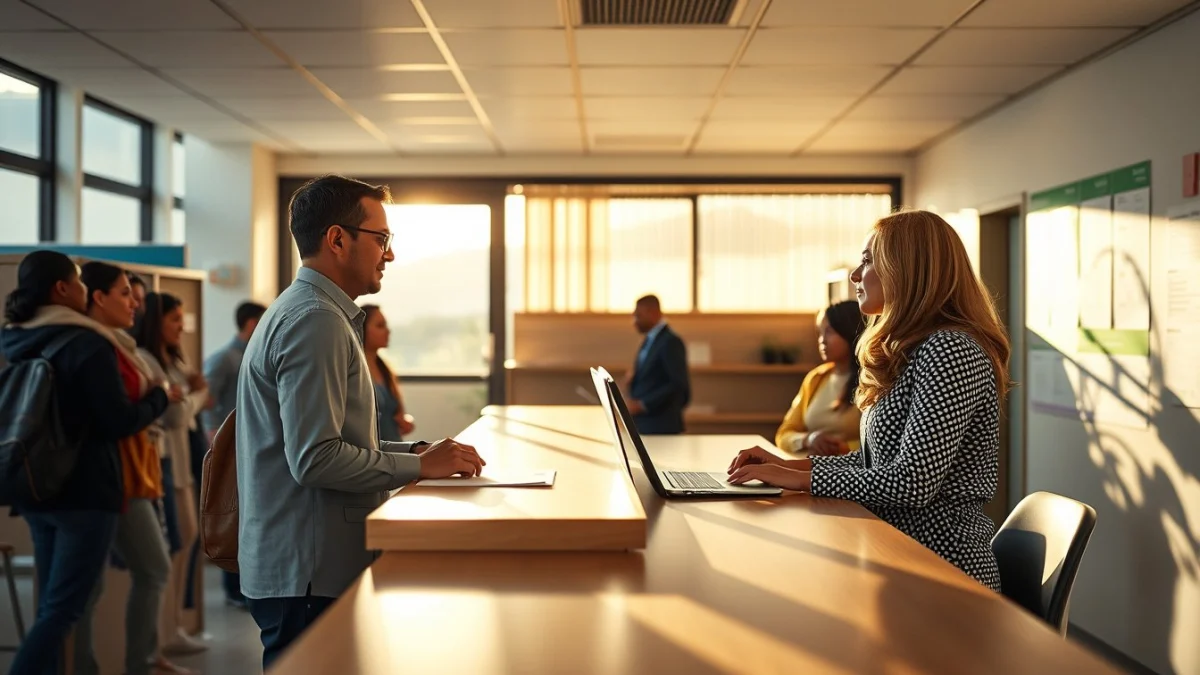 Professional learning office and administrative skills in a modern workspace