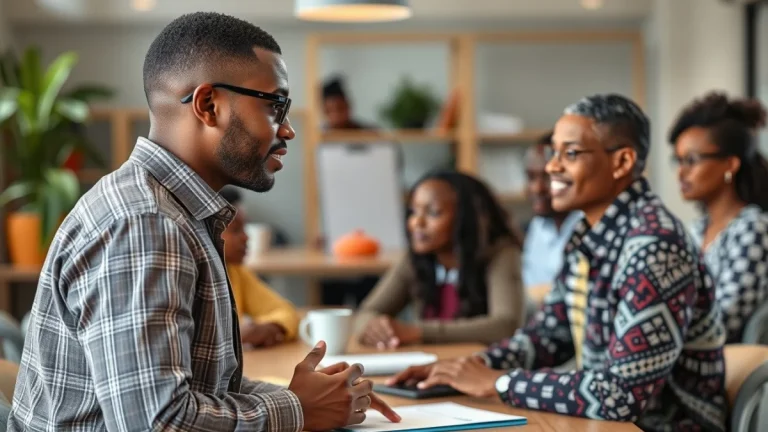 Person learning become a social media manager in south africa in a modern educational setting