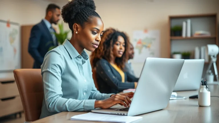 Professional learning office and administrative skills in a modern workspace