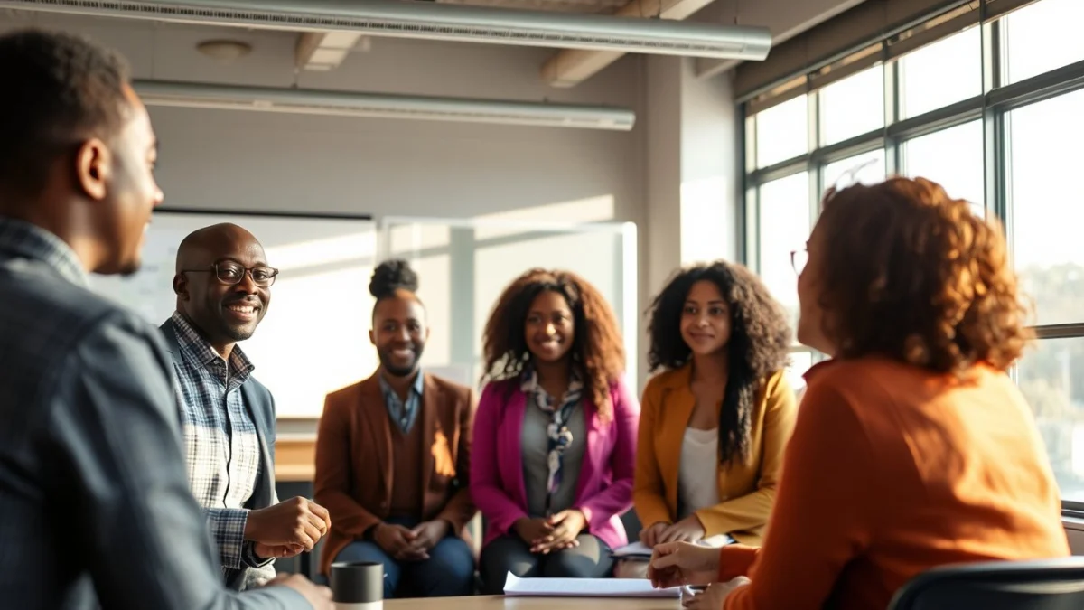 Person learning become an hr coordinator in south africa in a modern educational setting