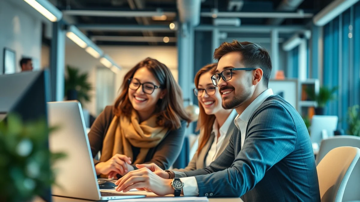 Professional learning office and administrative skills in a modern workspace