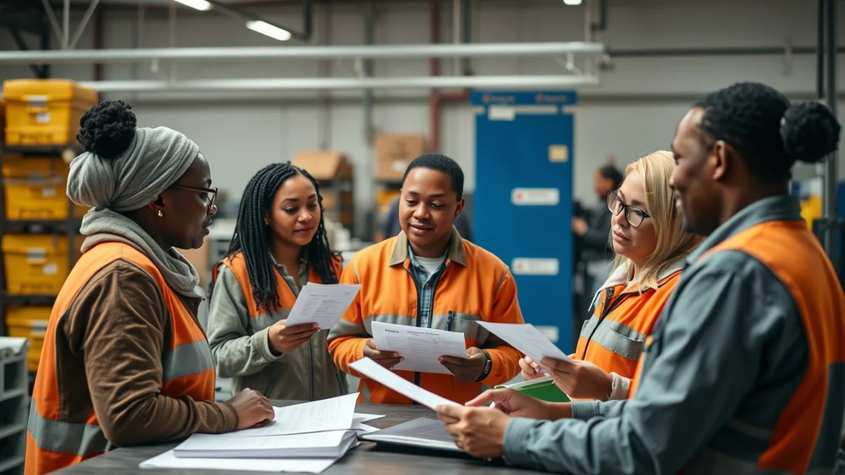 Person learning complete quality control forms accurately in a modern educational setting