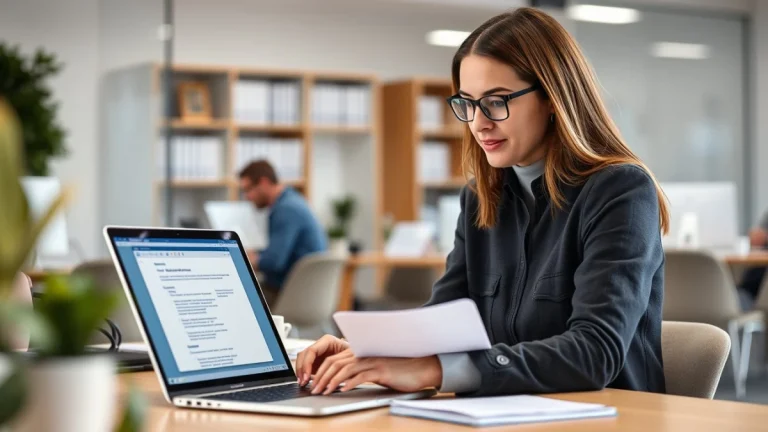 Professional learning office and administrative skills in a modern workspace