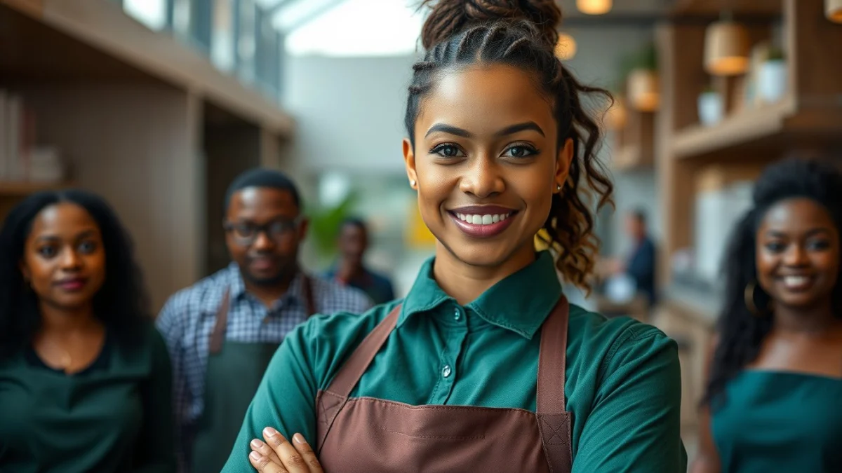 Person learning deliver excellent customer service in hospitality in a modern educational setting