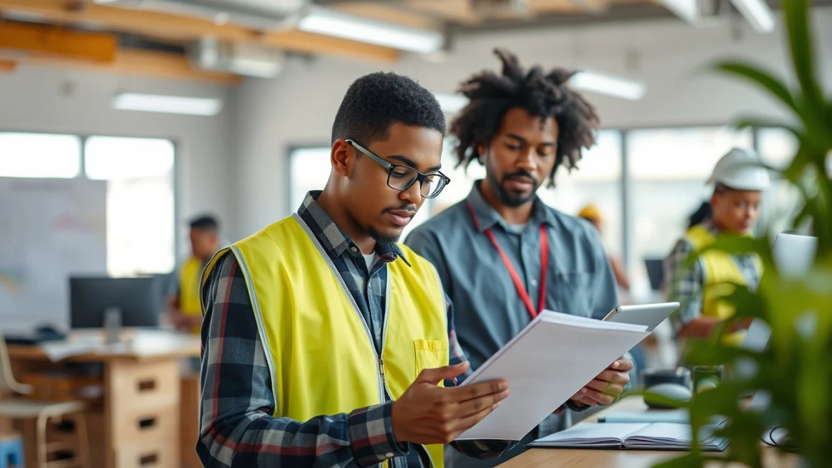 Person learning find construction tenders in south africa in a modern educational setting