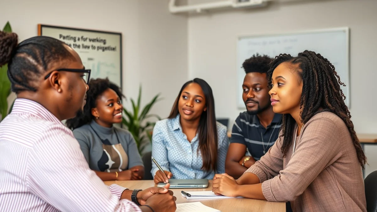 Person learning find freelance clients as a beginner in a modern educational setting