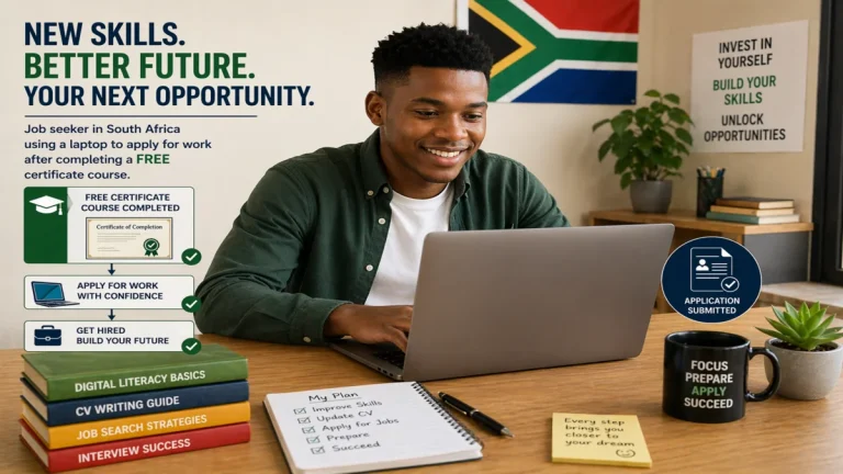 How to get a job with a free certificate in South Africa