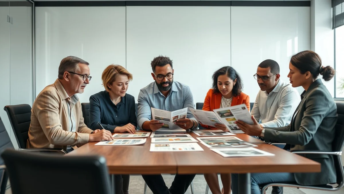 Person learning business skills in a clean modern workspace