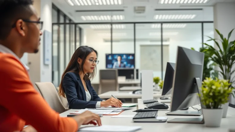 Professional learning office and administrative skills in a modern workspace