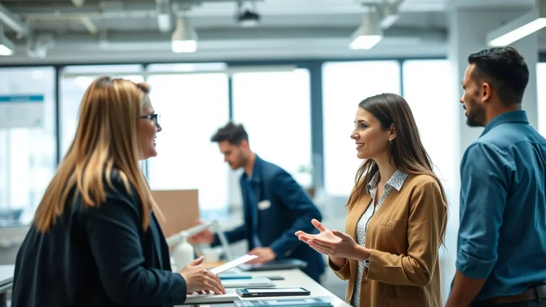Person learning business skills in a clean modern workspace