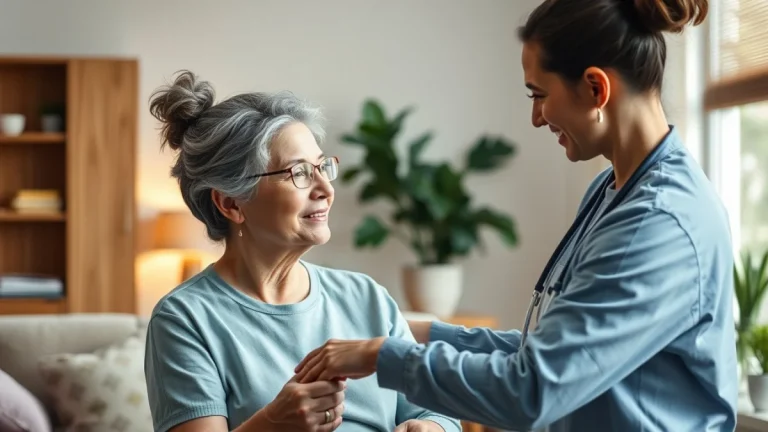 Learner studying caregiving skills in a professional training environment