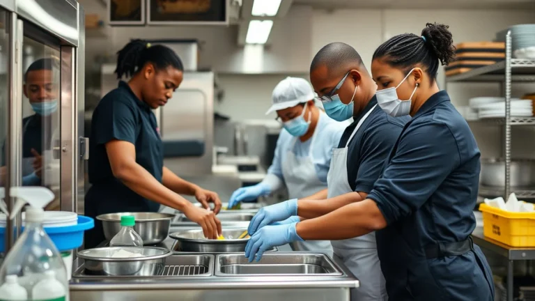 Learner studying workplace safety skills in a clean training environment