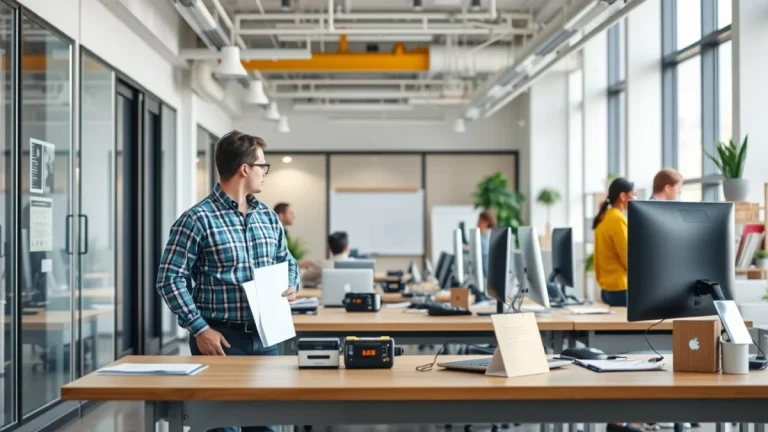 Learner studying workplace safety skills in a clean training environment