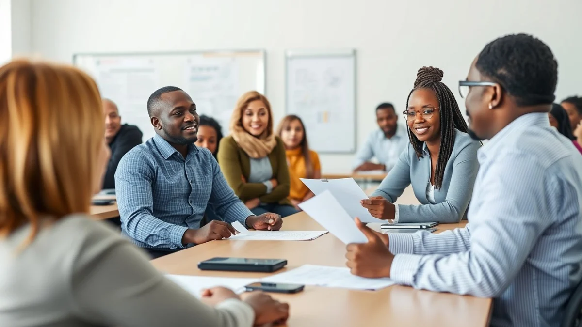 Person learning register a construction company for tenders in a modern educational setting