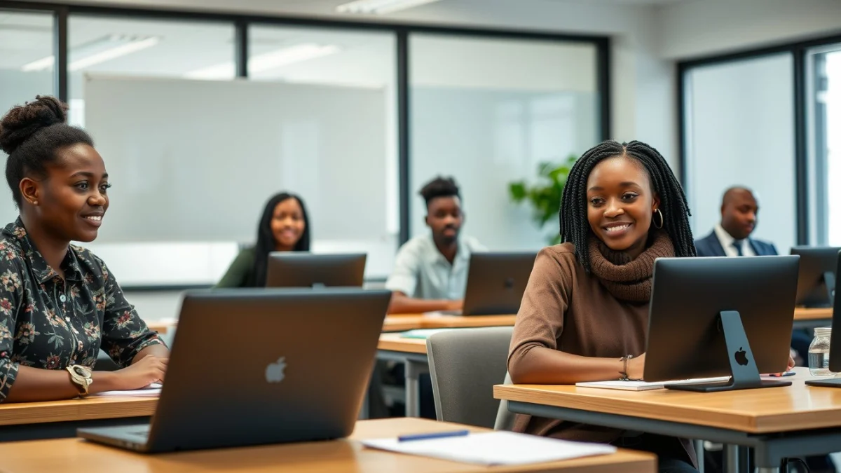 Professional learning office and administrative skills in a modern workspace