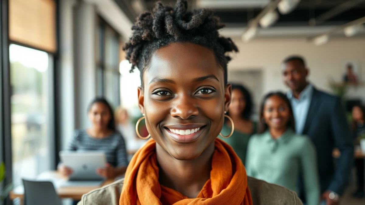 Person learning start freelancing in south africa in a modern educational setting