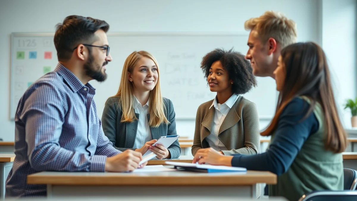 Person learning teach english grammar and vocabulary effectively in a modern educational setting