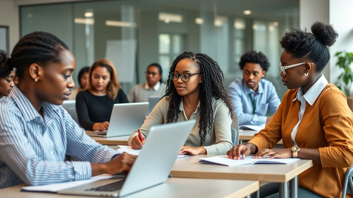 Professional learning office and administrative skills in a modern workspace