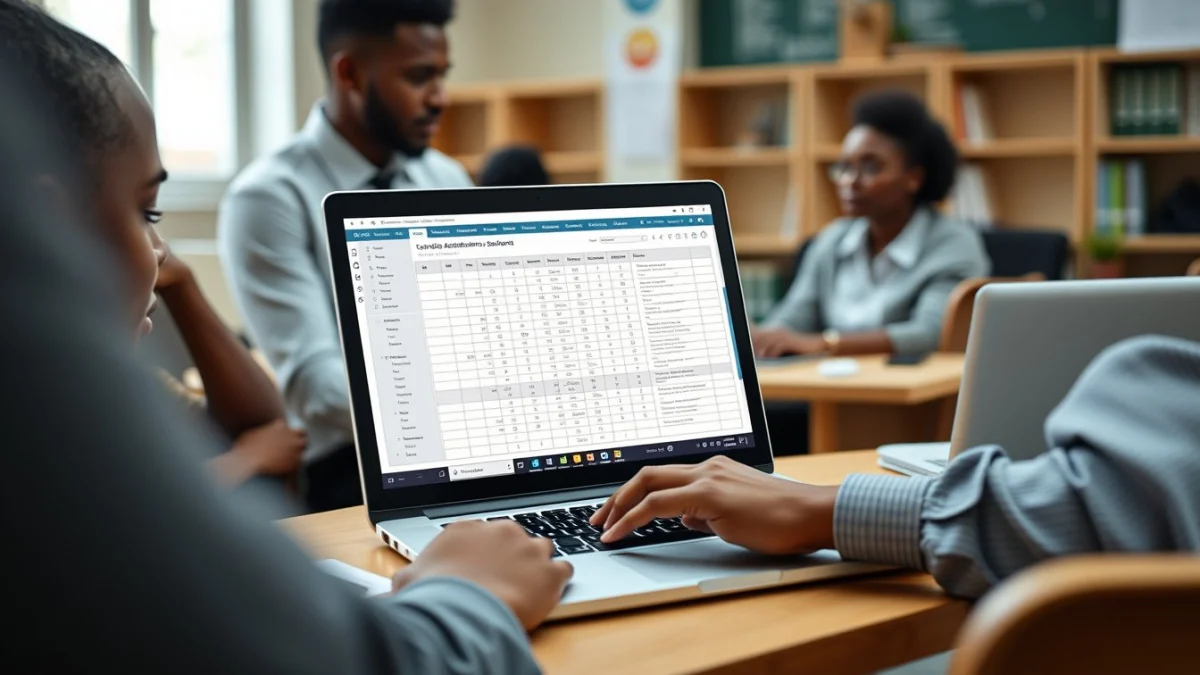 Professional learning office and administrative skills in a modern workspace