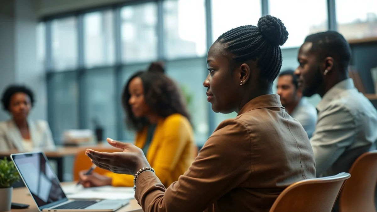 Person learning hr coordinator salary in south africa in a modern educational setting