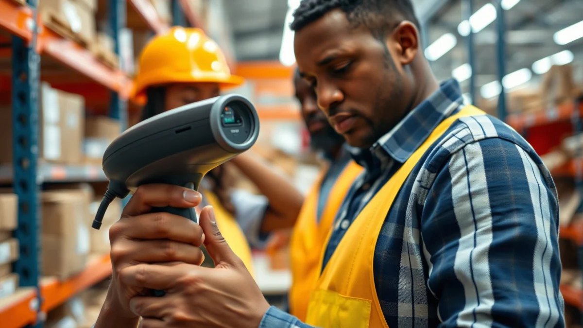 Person learning identifying and managing workplace hazards in a modern educational setting