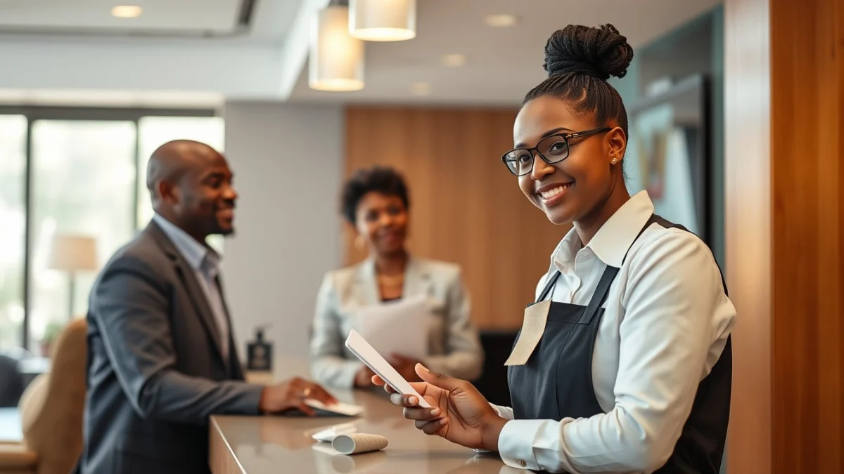 Person learning identifying common guest service challenges in a modern educational setting