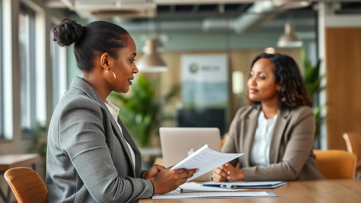 Person learning identifying workplace conflicts in a modern educational setting