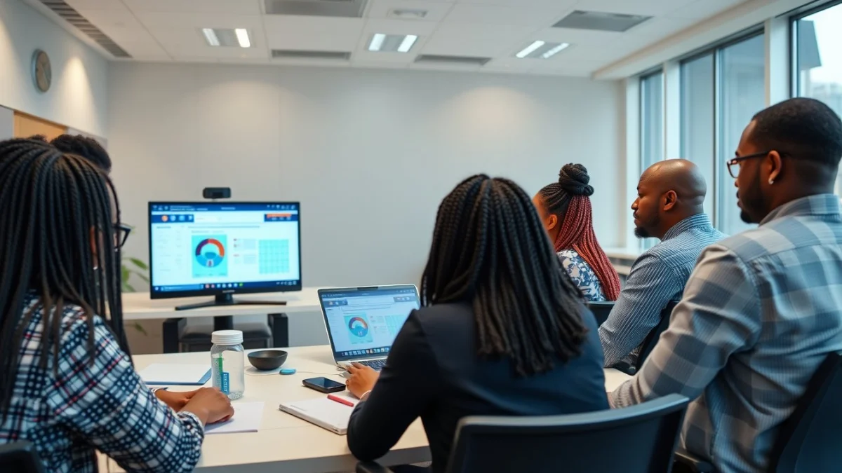 Professional learning office and administrative skills in a modern workspace