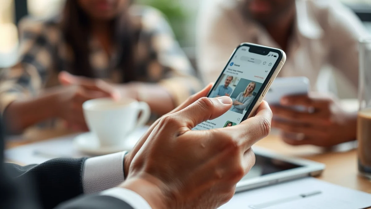 Person learning importance of a social media strategy in a modern educational setting
