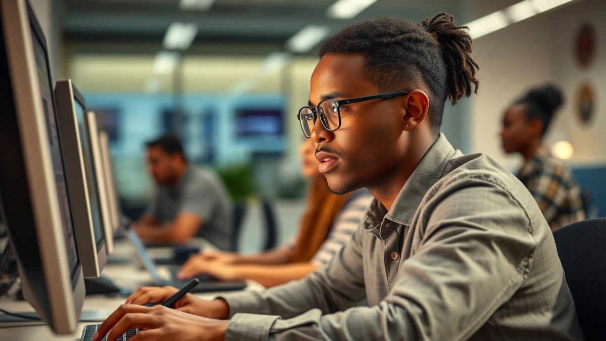 Person learning importance of computer forensics in cyber security in a modern educational setting