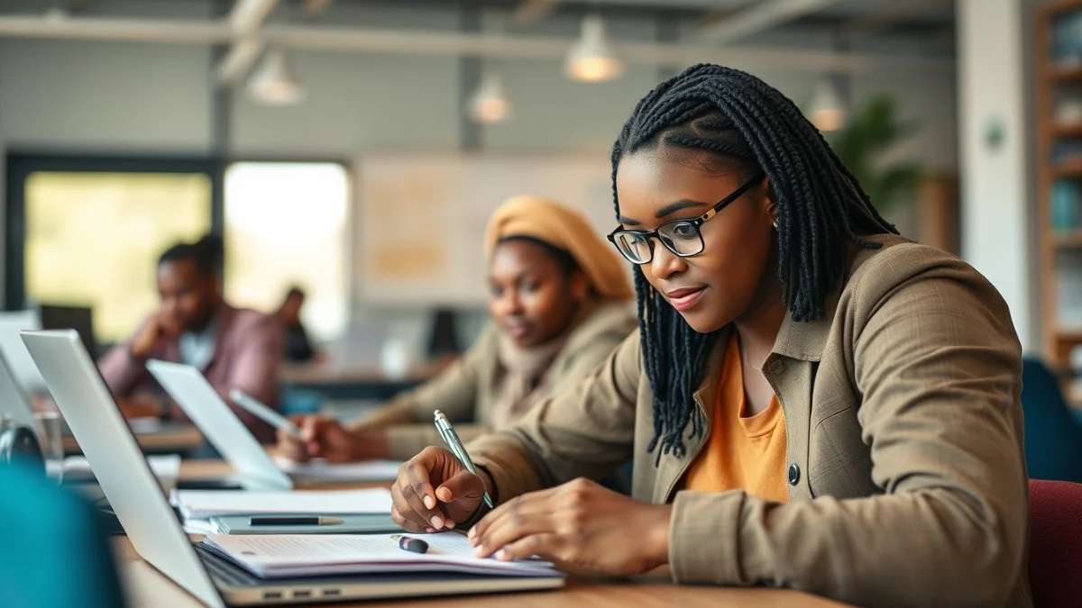 Person learning importance of network security in south africa in a modern educational setting