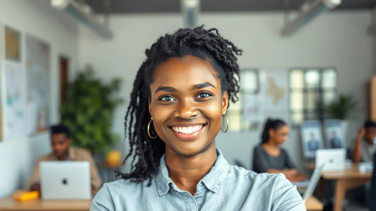 Person learning introduction to basic south african labour laws in a modern educational setting