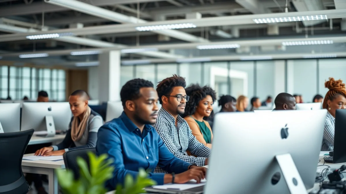 Professional learning office and administrative skills in a modern workspace