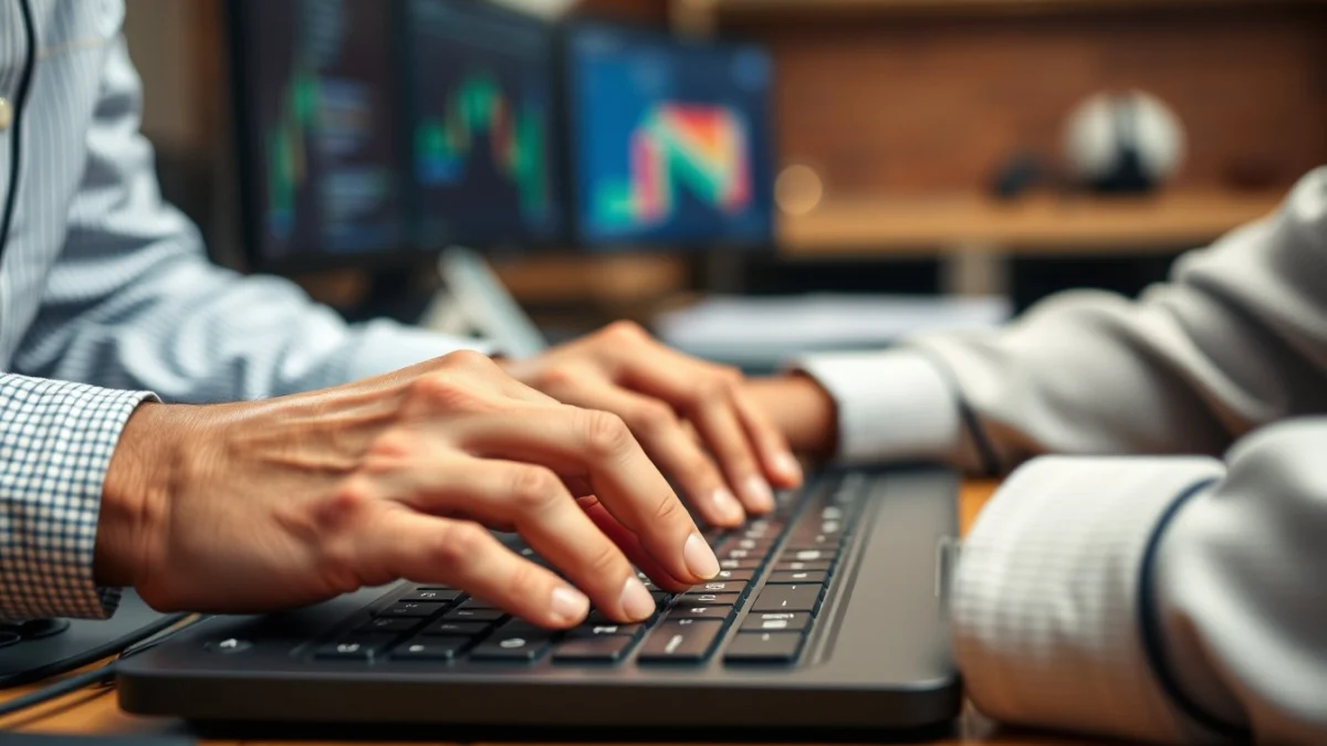 Person learning introduction to common office software tools in a modern educational setting