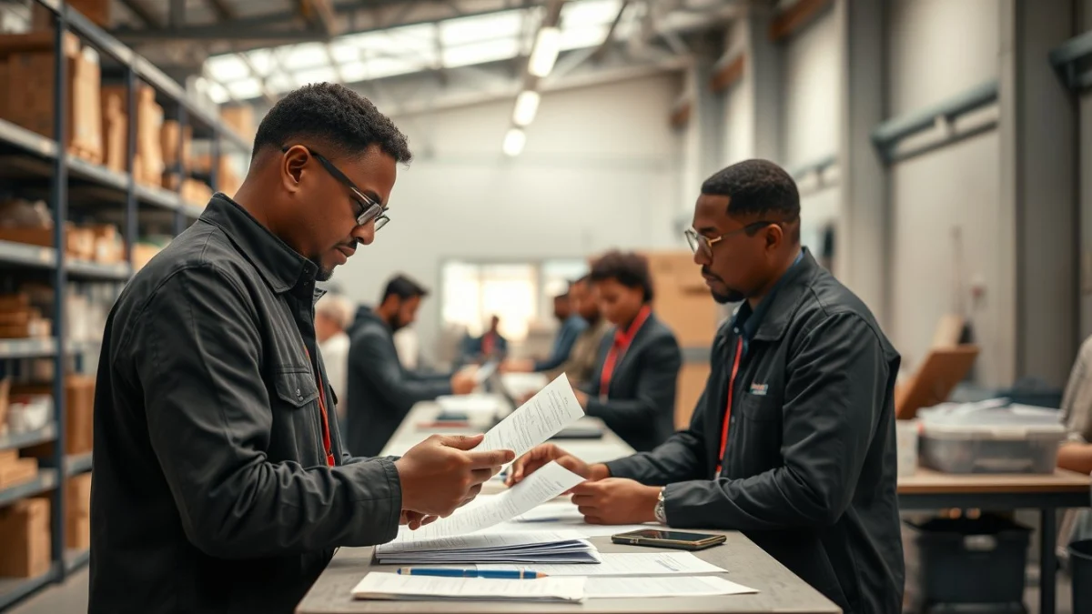 Person learning introduction to data collection during inspections in a modern educational setting