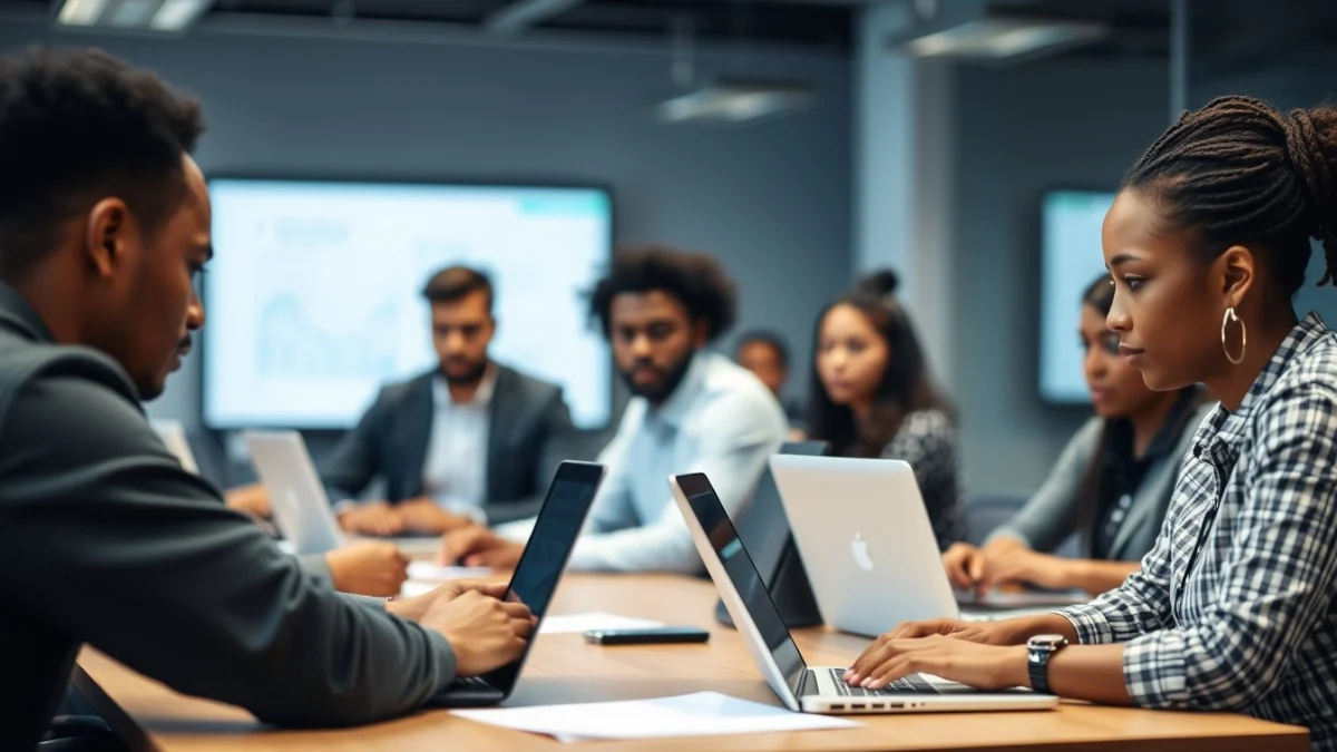 Professional learning office and administrative skills in a modern workspace
