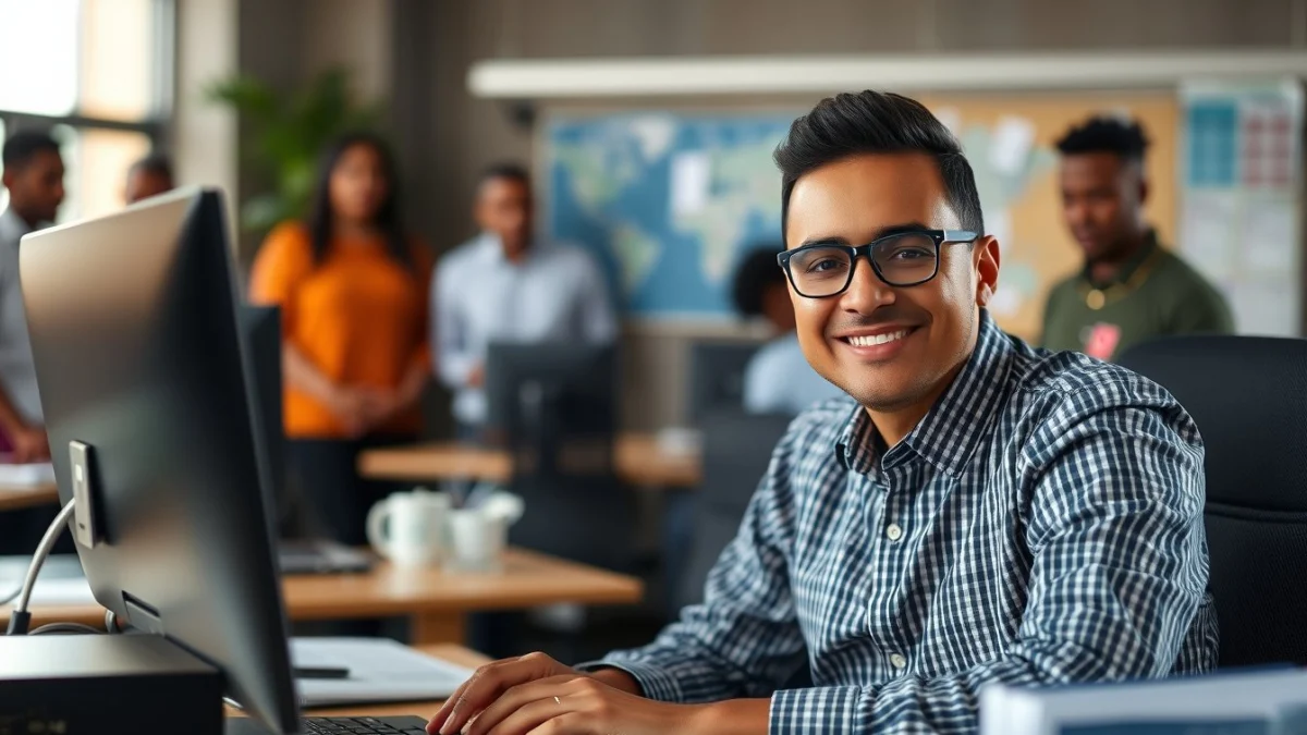 Professional learning office and administrative skills in a modern workspace