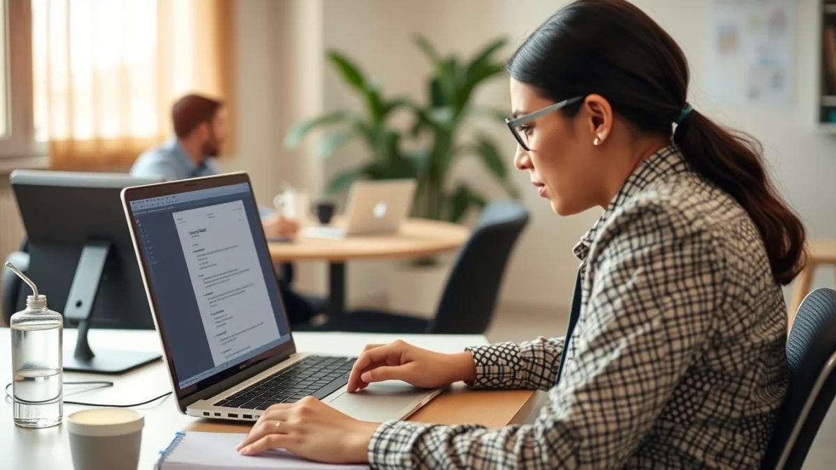 Professional learning office and administrative skills in a modern workspace
