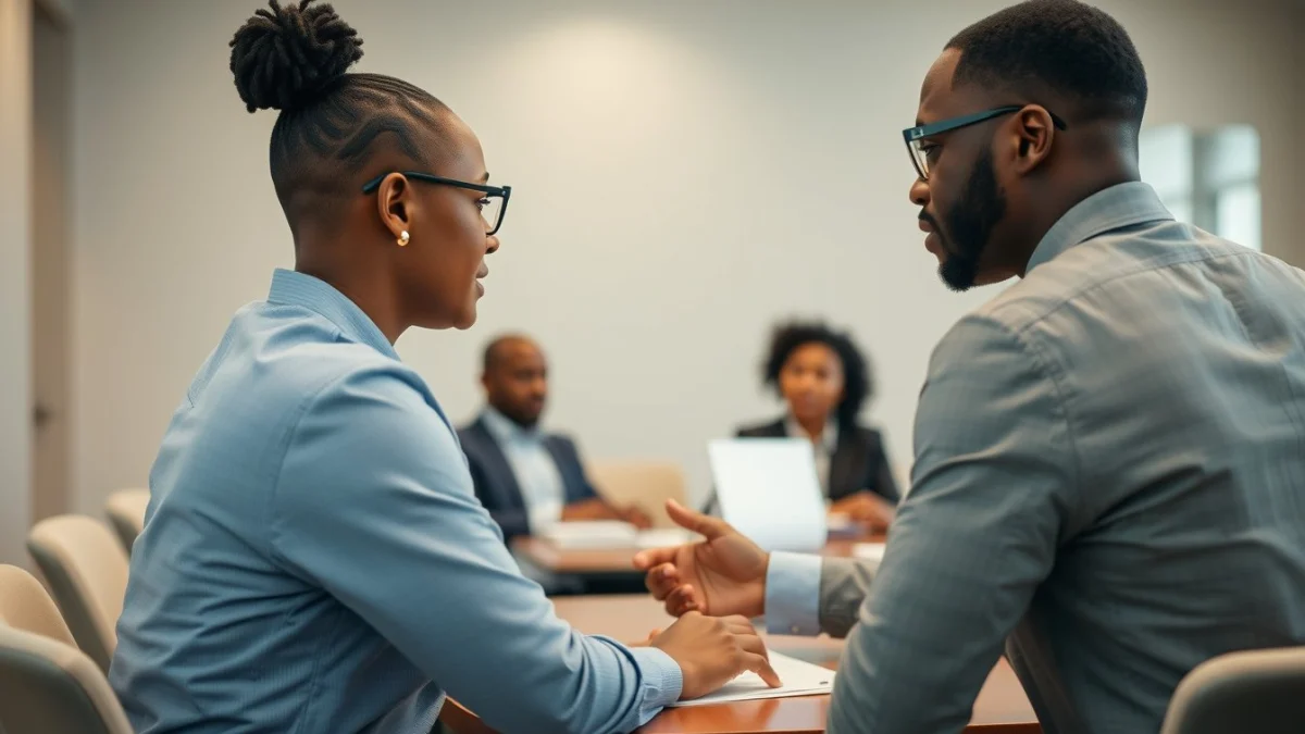 Person learning invitation to tender and bid submissions in a modern educational setting