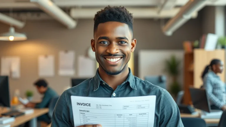 Person learning invoicing clerk jobs in south africa in a modern educational setting