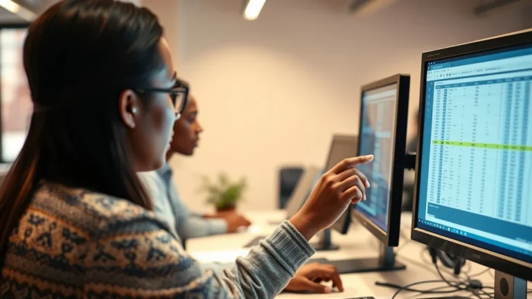 Professional learning office and administrative skills in a modern workspace