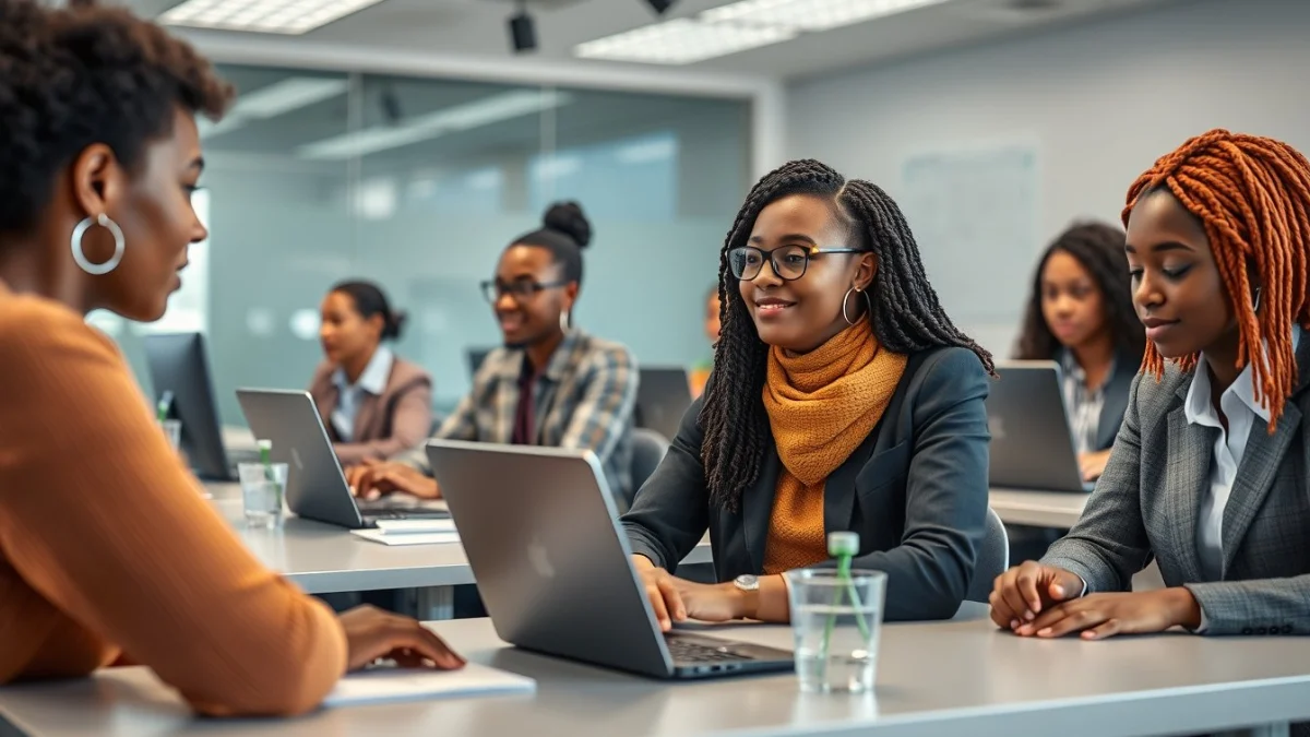 Professional learning office and administrative skills in a modern workspace